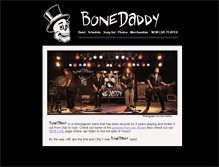 Tablet Screenshot of bonedaddyband.com